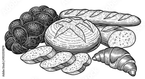 assorted breads and rolls