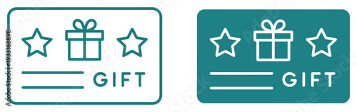 gift loyalty bonus card icon