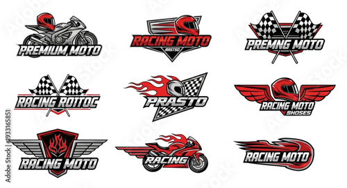 Motorcycle Racing Logos Collection - Dynamic Designs for Speed and Adventure.