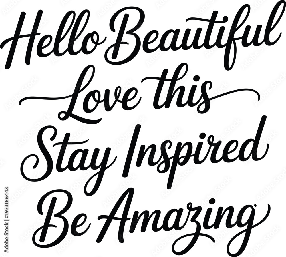 Obraz premium Inspirational Quotes Typography Design