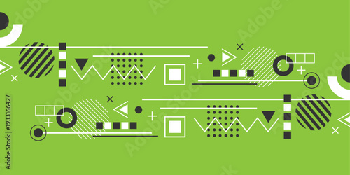 Background of geometric shapes. Abstract banner for design. Technology background. Vector illustration .