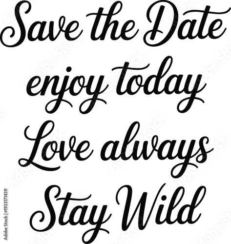 Save the Date Enjoy Life