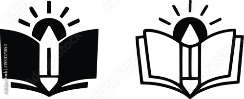 Colour Book Icon Set, Printable coloring worksheet Icon Set, coloring book page icon Set. Vector illustration !	
