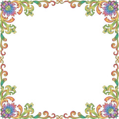 Frame PNG, Corners PNG, Floral Corner,