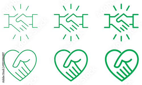 Hand drawn sun and heart doodles set flat design vector illustration