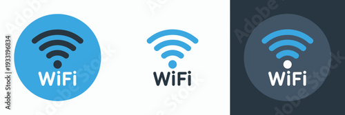 Wifi symbols on different backgrounds