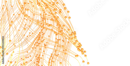 Abstract design of orange l...
