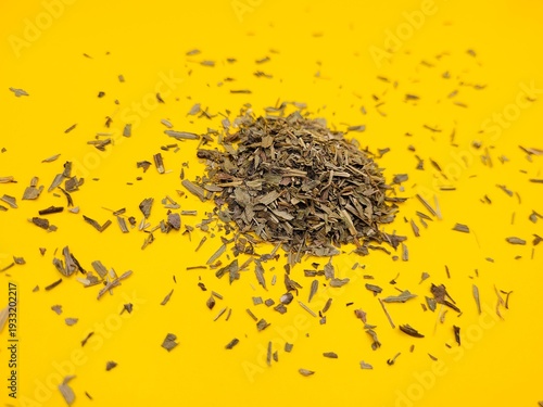 Dried pile of aromatic tarragon