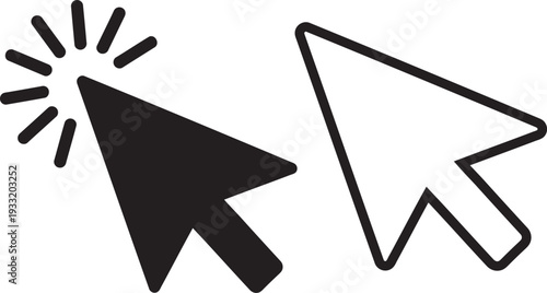 Computer mouse cursor click pointer