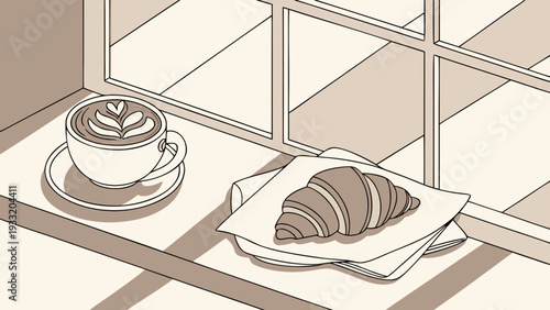 Minimalist Breakfast with Natural Light.