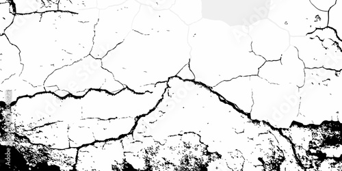White wall with dramatic fracture marks, peeling plaster texture, modern abstract grunge style, detailed high resolution backdrop.