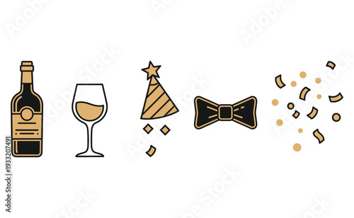 Minimalist icon representing a vector file format placeholder isolated on transparent background, Vector, illustration