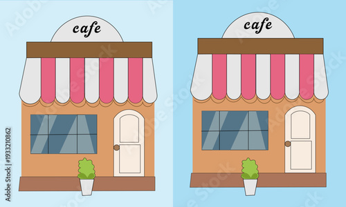 tea cafe house vector art