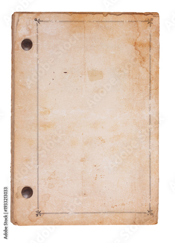 An Old Book Bound from a Sheaf of Torn, Tattered and Stained Pages