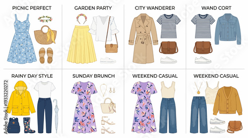 Fashionable outfits for various occasions and everyday style