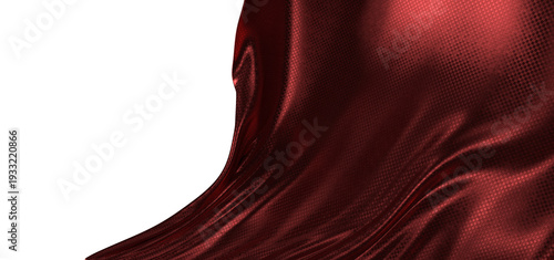 Luxurious burgundy fabric w...