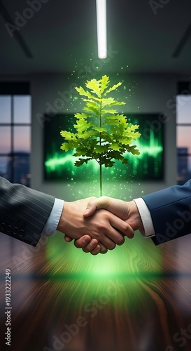 Business partnership for sustainable growth and environmental stewardship