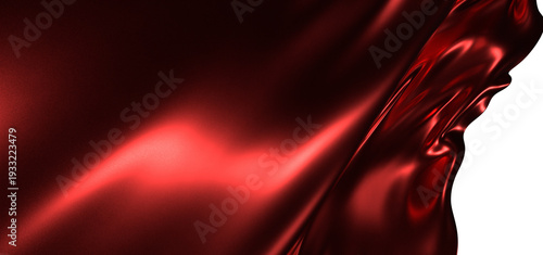 Abstract image of luxurious red fabric with soft folds and dynamic light creating a sophisticated and sensual feel. Suit