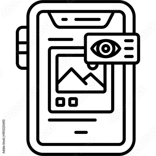 View count Outline Icon