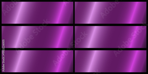 Gradients collection purple violet mauve plum large set of metallic palette templates.