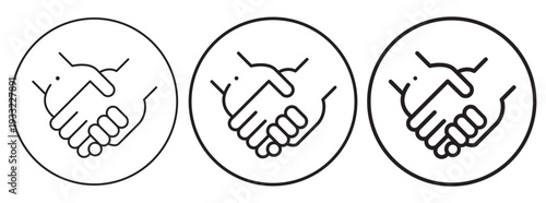 Three hands holding money bags vector illustration flat design scalable art