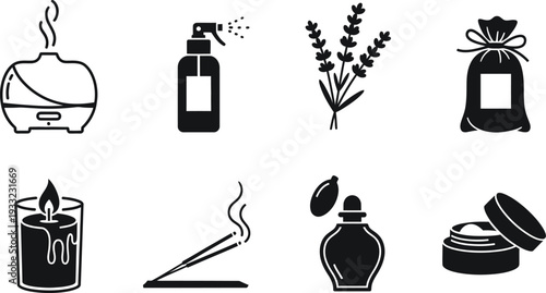 Icon bundle for aromatherapy and home fragrance products