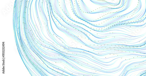 Abstract design with flowin...
