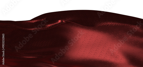 Abstract image of a red fab...