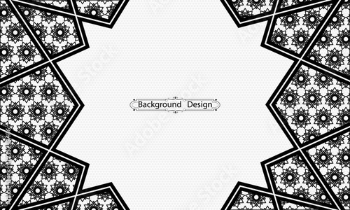 Realistic banner with free space for text | Modern festival background design with pattern on background | Presentation background with mandala 