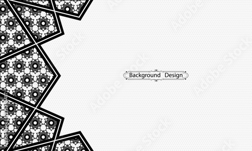 Realistic banner with free space for text | Modern festival background design on pattern background