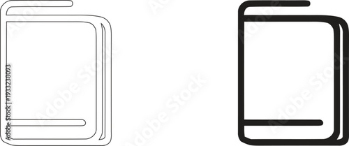 Book Outline Icons for Education Learning and Personal Diary Journaling 4k