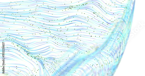 Abstract design with flowin...