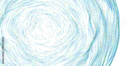 Abstract image of flowing lines and colors creating a sense of movement. Suitable for design projects and creative conte
