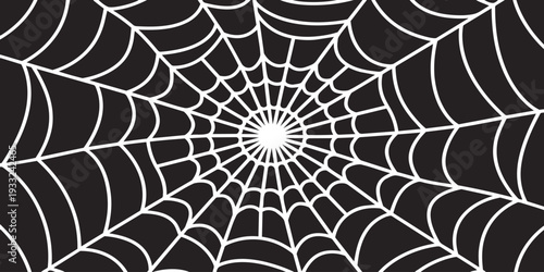 Detailed spider web radial symmetry outline illustration concept hand drawn vector illustration editable stroke outline high quality isolated on white background for bakery food pattern design brandin