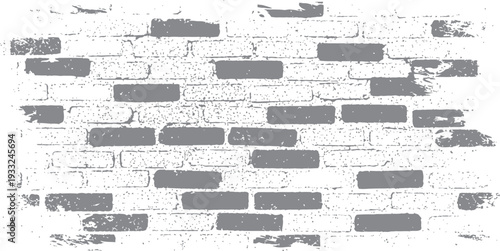 Distressed brick wall with missing mortar and damaged bricks