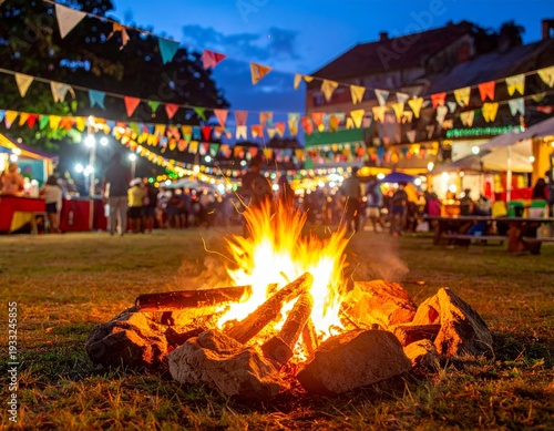 Fogueiras de são joão - Festa Junina no Brasil