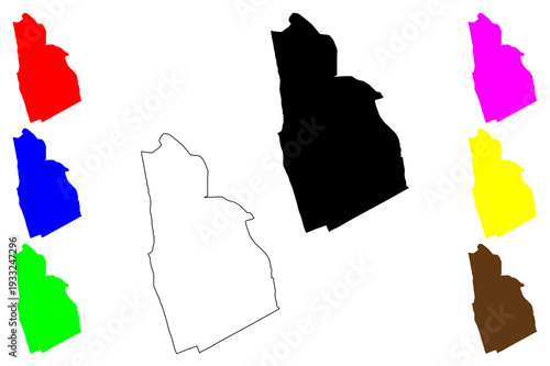 Dehiwala-Mount Lavinia city (Democratic Socialist Republic of Sri Lanka, Ceylon) map vector illustration, scribble sketch Dehiwala Mount Lavinia map