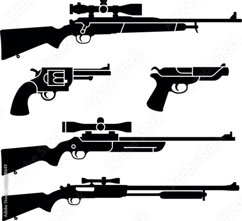 Firearms rifles shotguns handguns hunting shooting sports equipment