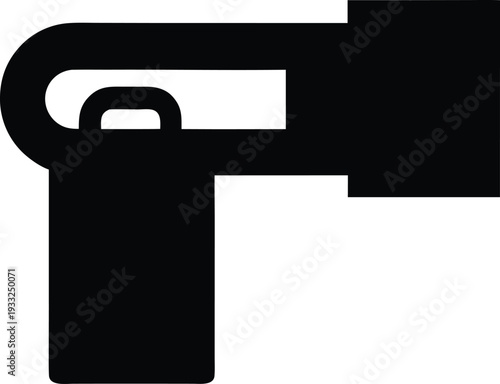 two strand twist tool silhouette vector illustration on transparent background