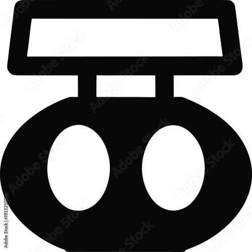 stage foundation palette silhouette vector illustration on transparent background