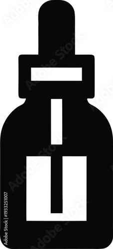 post gel recovery oil silhouette vector illustration on transparent background