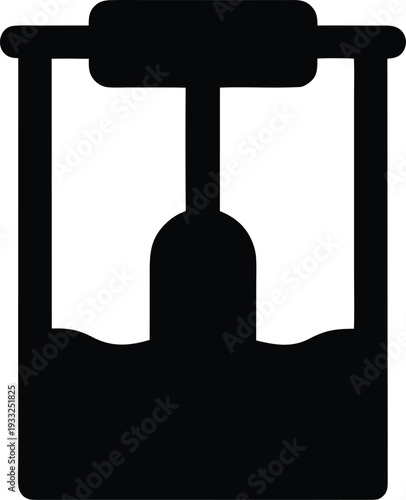 hair porosity test kit silhouette vector illustration on transparent background