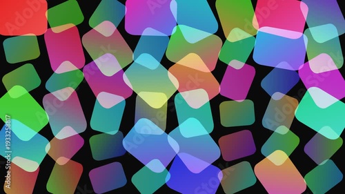 Colorful Cubes Animation with Vibrant Hues.