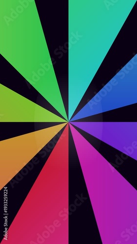 Colorful Radial Pattern with Vibrant Hues.