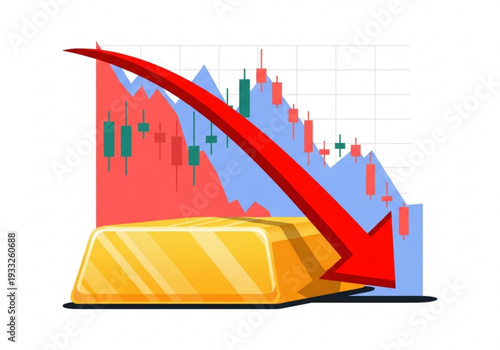 Gold bar investment economic decline and market trend