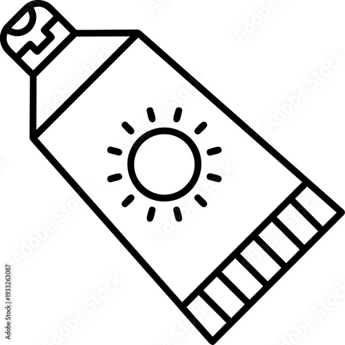 Sun Cream Icon