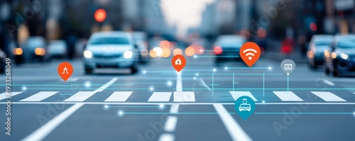 Smart City Traffic Connected Vehicles and Data Visualization on Urban Roadways, Smart City, Connected Cars