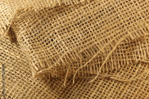 Seamless jute sack cloth material raw texture background or backdrop
