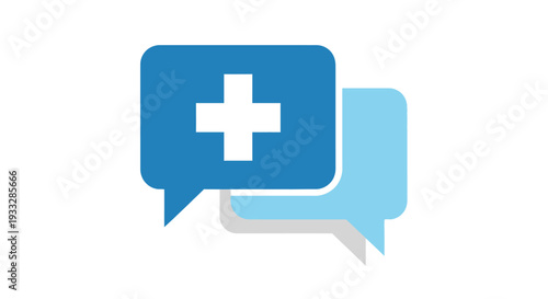 Medical Chat Bubble Vector Icon