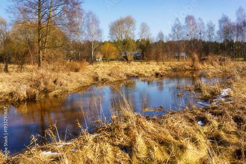 Wiosna wkracza w Dolinę Górnej Narwi, Podlasie, Polska